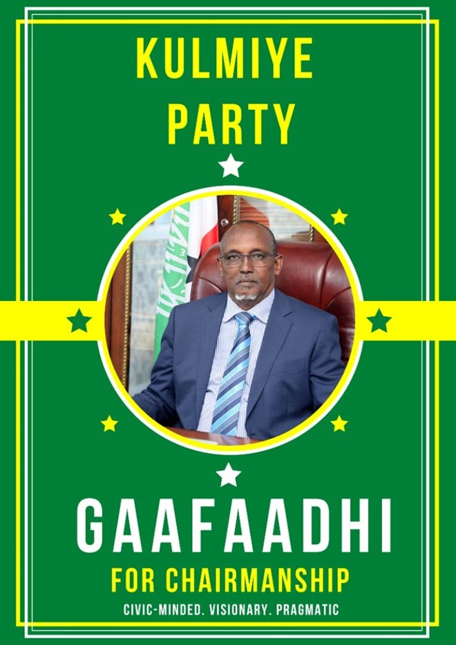 Why Gaafaadhi’s chairmanship of Kulmiye will serve a great blow in the face of opposition?